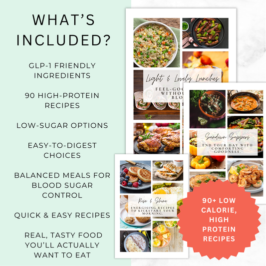 GLP-1 Feel Good Feasts - 90 High Protein, Gut Friendly Meals