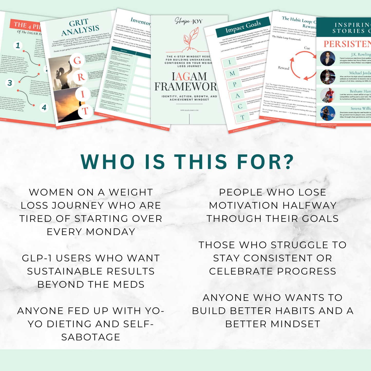 IAGAM Weight Loss Mindset Workbook eBook