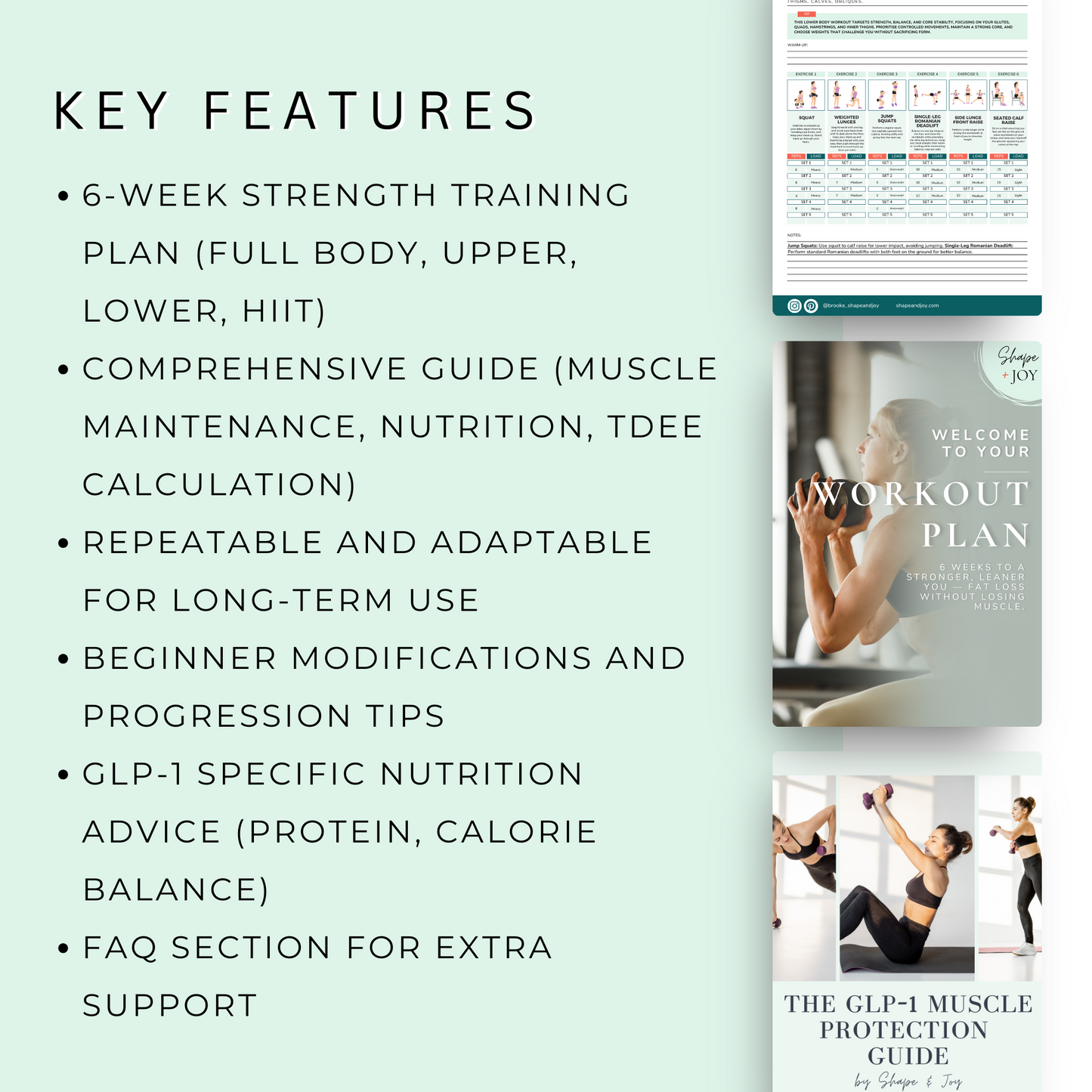 The GLP-1  Muscle Protection Program - 6 Week Workout Plan