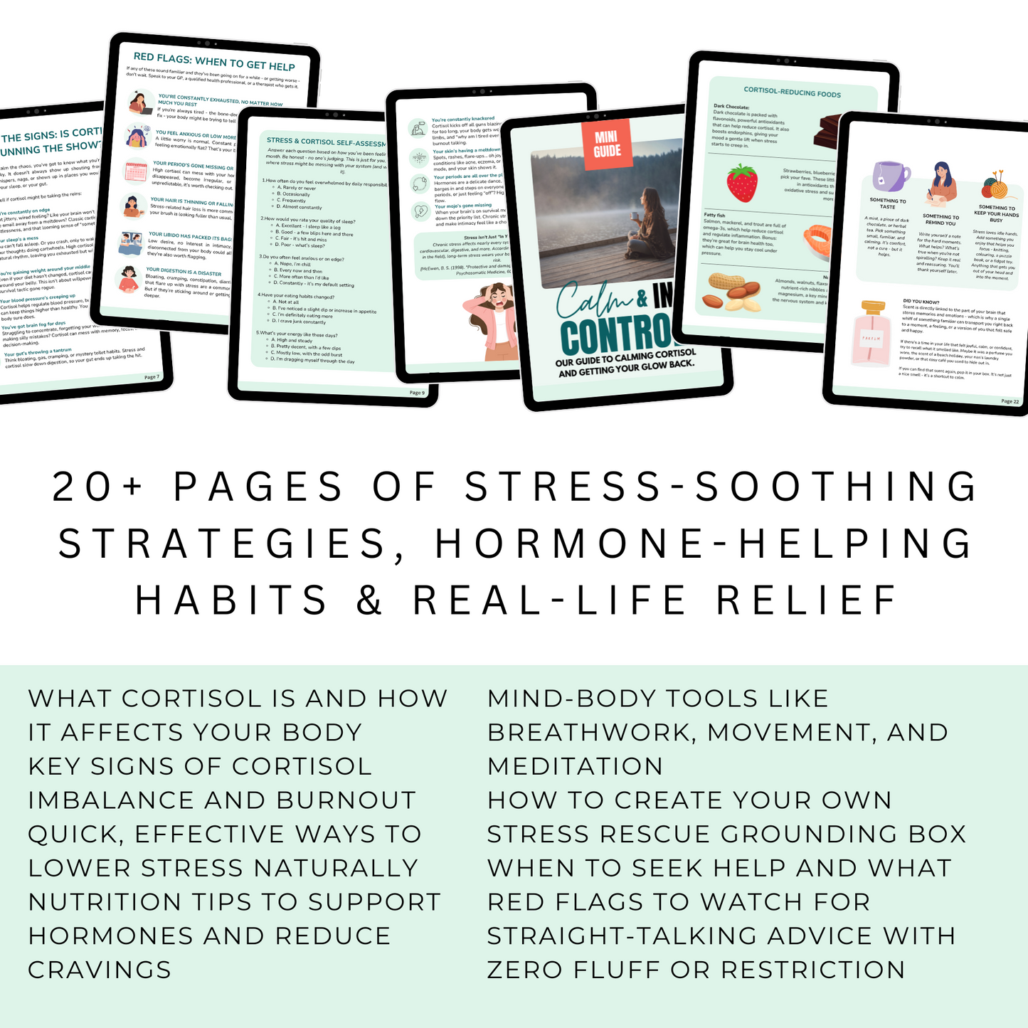 Calm & In Control: Your guide to Calming Cortisol and Getting Your Glow Back.